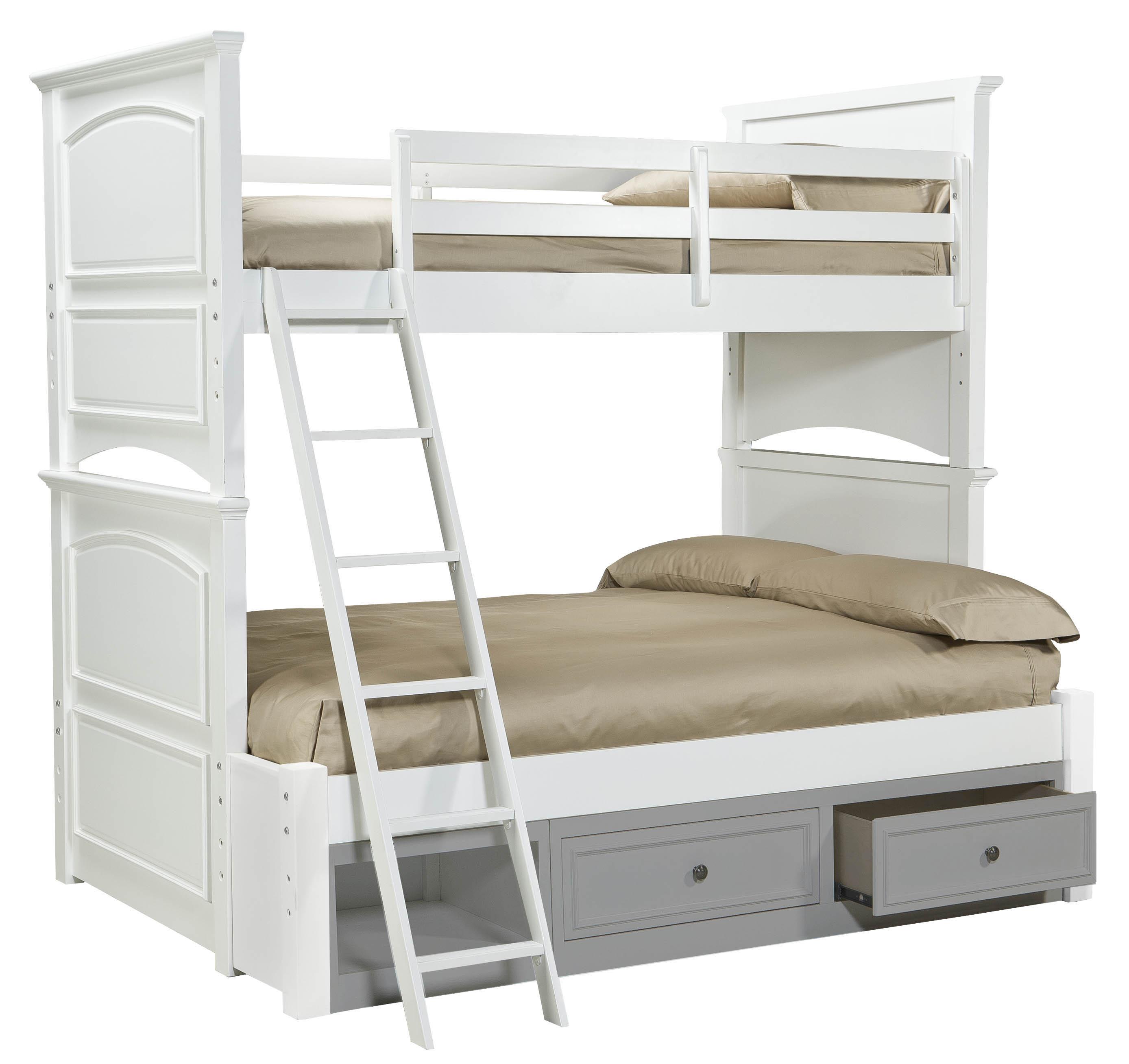 Madyson twin over full bunk bed with storage best sale